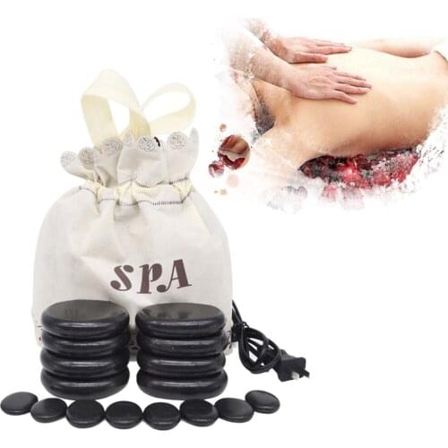 Massage Stones Massage Natural Energy Massage Set Hot Spa Rock Body Beauty Health Care Stone