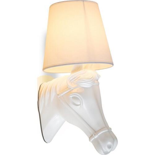 GZMJ Modern Nordic Style Horse Head Wall Lamps luces de navidad headboard lamp Sconces Light Living Room Loft Wall Light Fixture