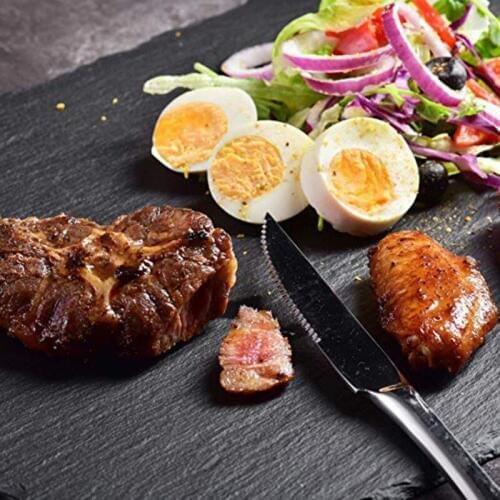 Natural Slate Placemats Kitchen Dish Plate Drink Coasters Glass Mug Cup Mats Natural Edge Kitchen Dining Table Serving Plates