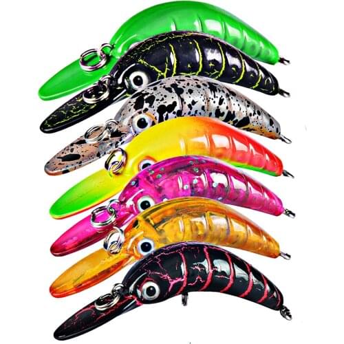New 1pcs Mini Minnow Fishing Lures Wobblers 5cm 2.5g Floating Artificial Plastic Hard Bait Crankbait Jerkbait Pesca Bass Tackle