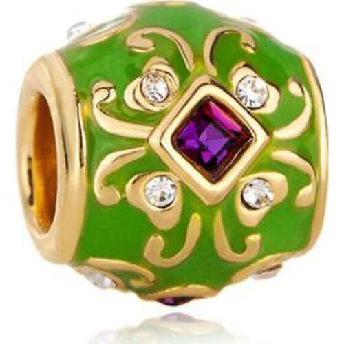 Wholesale 10 Pieces Women Jewelry, DIY Beads, Russian Eggs, Globes, Enamel Epoxy Multiple Christmas Trees Amulet Beads