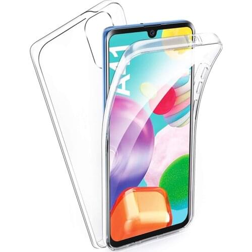 Full Body Case For Samsung Galaxy A21S M21 M31 S10 Lite A01 A11 A31 A41 A51 A71 S10e Soft TPU+ PC Clear 360 Protect Cover