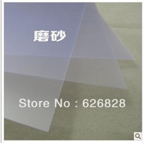 PVC transparent frosted for layout model material thickness: 0.3 mm Size 30 * 30 cm