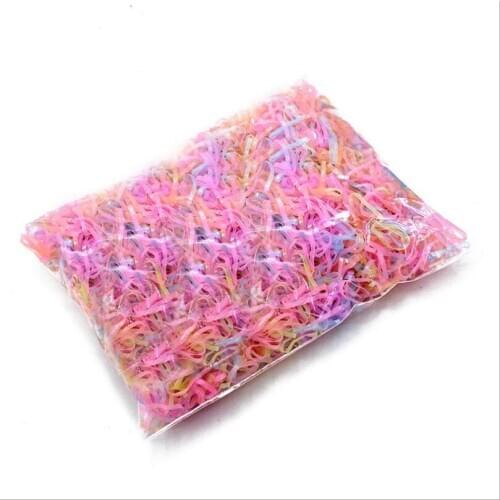 4000PCS Disposable Gum For Hair Children TPU Rubber Bands Ponytail Holder Elastic Hair Band Girls Scrunchie Accessories T1427