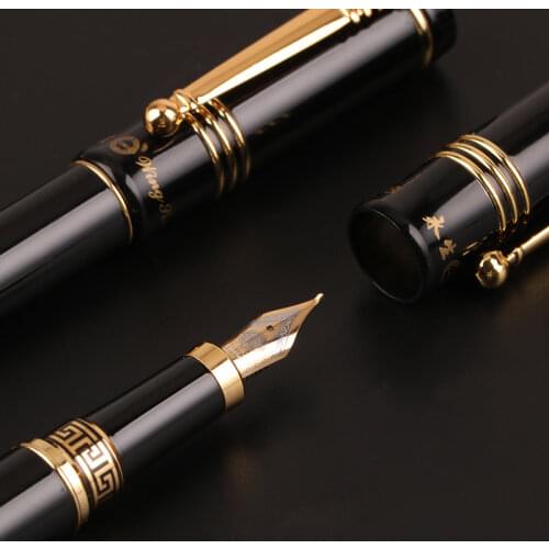 Luxury Metal Fountain Pen Roller Pen Office School Stationary nibs for fountain pens 0.5mm 1.0mm Customized Logo Gift
