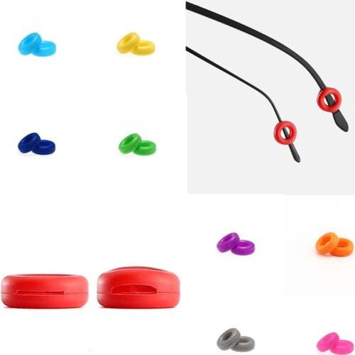 5 Pair Eyeglass Temple Tips Sleeve Retainer Silicone Anti-slip Holder Elastic Glasses Ear Hook Mirror Leg Glasses Accessories