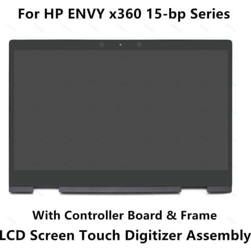 Full LCD Display Screen Touch Glass Digitizer Assembly For HP ENVY x360 15-bp001nh 15-bp001nw 15-bp001tx 15-bp002nb 15-bp002ne