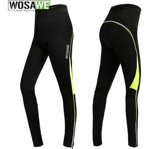 Cycling Pants Sportswear Womens Bike Trousers Bicycle Riding Clothing Padded Spring Female Pants Green Red