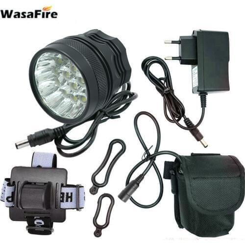 WasaFire 40000 Lumen 16*T6 LEDs Bicycle Light Riding Cycling front Headlight Bike Front Light for Outdoor Night Riding Camping