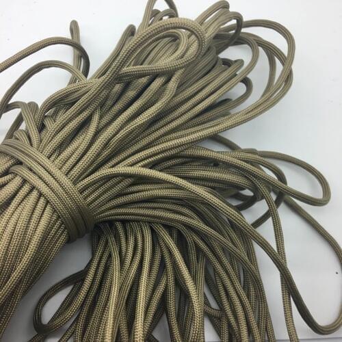 10yds/Lot Gold Paracord Bracelets Rope 7 Strand Parachute Cord CAMPING HiKING #SZ63
