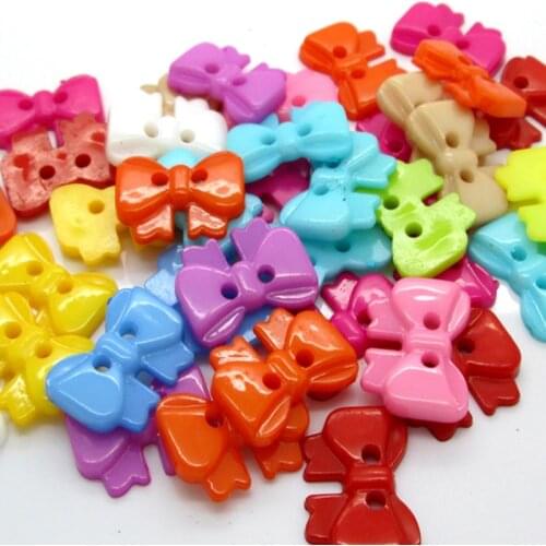 100Pcs Mixed Butterfly Arcylic Sewing Buttons For Cloth Flatback Cabochon Scrapbooking Crafts Knopf Bouton Decor Diy Accessories