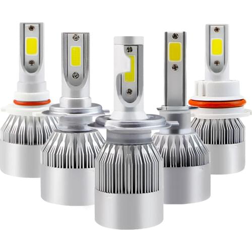 2X Car Led Headlight Fog Light C6 H1 H3 H4 H7 H11 HB3/9005 HB4/9006 Head Light 72W 7600lm Auto Front Bulb Turn Signal Head Lamp