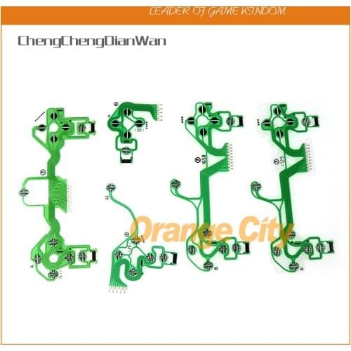 20pcs For PS4 Dualshock 4 Pro Slim Green Conductive Film JDS-001 JDS-030 JDS-040 JDS-050 Replacement Button Ribbon Circuit Board