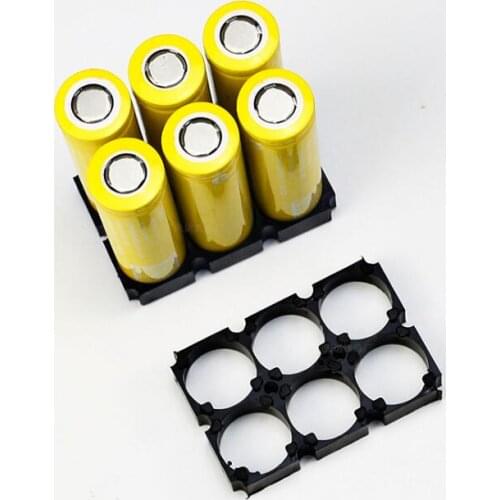 30pcs/lot MasterFire 2*3 21700 Lithium Battery Holder Bracket Cell Safety Anti Vibration Plastic Brackets For 21700 Batteries