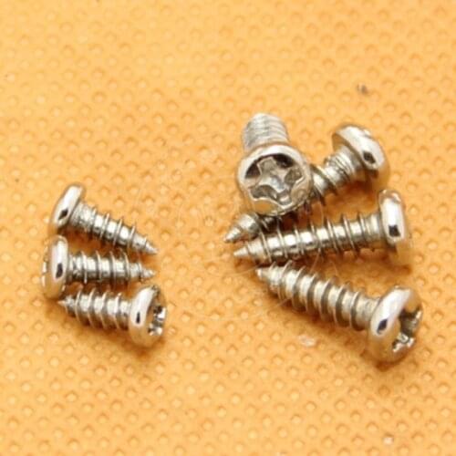 500-1000pcs steel with nickel Cross Round Head Phillips Self-tapping Screw M1 M1.2 M1.4 M1.5 M1.7 M2 M2.3 M2.6 M3 M3.5 M4