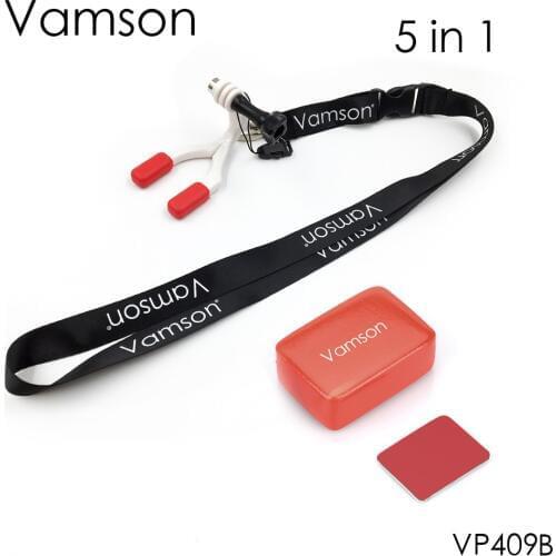 Vamson for Go pro Accessories Mouth Mount Set Surf Braces Connector Surfing For Gopro Hero 6 5 4 7 for Yi 4K for Xiaomi VP409
