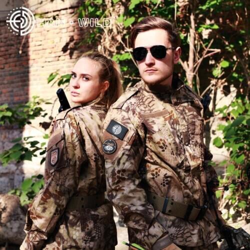 Army Tactical Uniform Shirt+Pants Camo Camouflage ACU Combat Uniform Military Army Mens Clothing Suit Airsoft Hunting Clothing