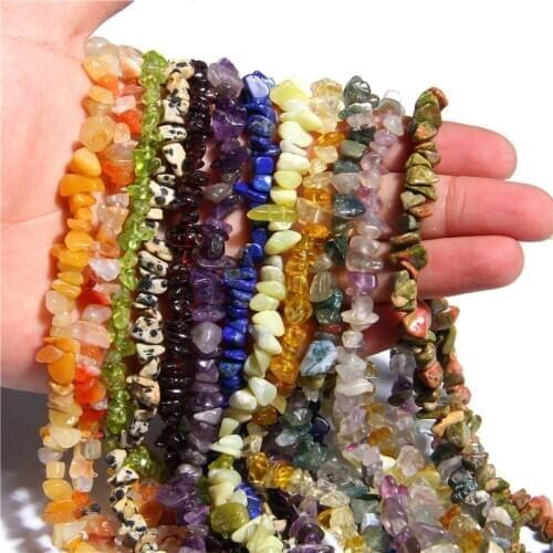 5-8mm Natural Lapis agates Citrines Quartz Freeform Chip Stone Beads For Christmas Gift DIY Necklace Bracelet Jewelry Making