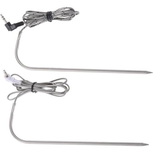 2pcs Meat Temperature Probes Sensor BBQ fit For Traeger Wood Pellet Grill 7" Internal Grill Sensor Probe 39" Heat Woven Wires