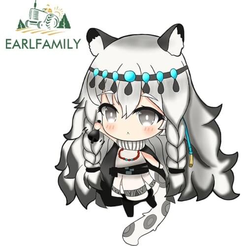 EARLFAMILY 13cm x 10.8cm for Arknights Anime Car Assessoires Stickers Motorcycle Refrigerator Decal Waterproof JDM Car Styling