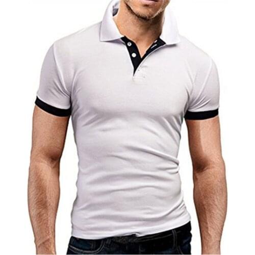 Male Tops Tees Para Hombre Brand Clothing 5Xl Men Tops Shirts Summer Fashion Men Short Sleeve Slim Polos Shirts