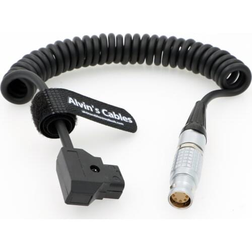Alvins Cables 8 Pin Female to D Tap Coiled Power Cable for Arri Alexa Mini Camera