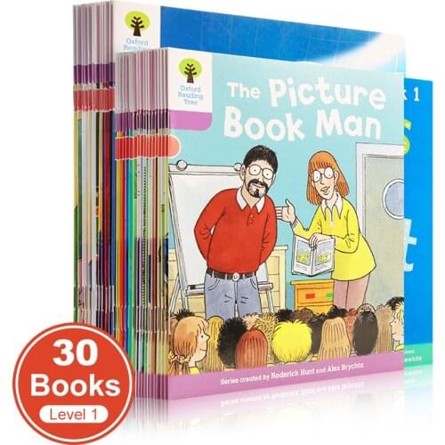 30 books /set Oxford Reading Tree Level 1+ Biff,Chip&Kipper hand book Helping Child to read Phonics English story Picture book