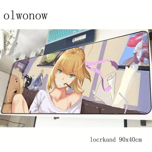 Fate mousepad 90x40cm Customized gaming mouse pad gamer mat Personality game computer desk padmouse keyboard large play mats