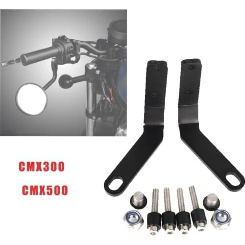 Motorcycle Handlebar Rear View Side Mirror Bracket For Honda Rebel 500 300 Rebel 2019-2021 For Honda CMX300 CMX500 2019-2021 20