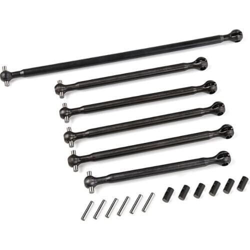 9mm Metal Front & Rear Drive Shaft Transmission CVD Dog Bone Fit for 1/5 Losi 5ive-t Rovan LT King Motor x2