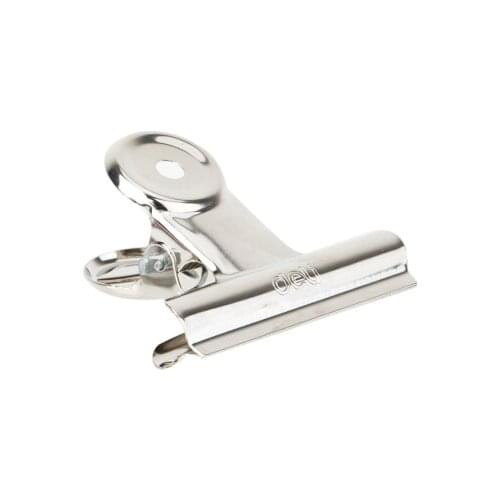 Deli 9523 Bill Clip / Round Iron Clip / Financial Folder / Metal Bill Clip /Sketchpad / Office / Business/ 51mm 6 Pieces / Set