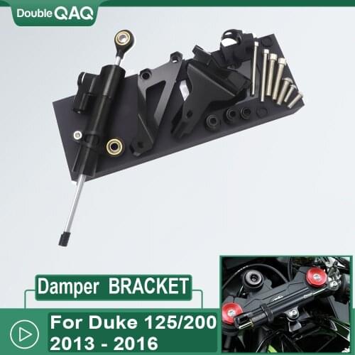 Motorcycle CNC Aluminium Steering Stabilizer Damper Mounting Bracket For 2013 - 2018 DUKE 125 200 390 2014 2016