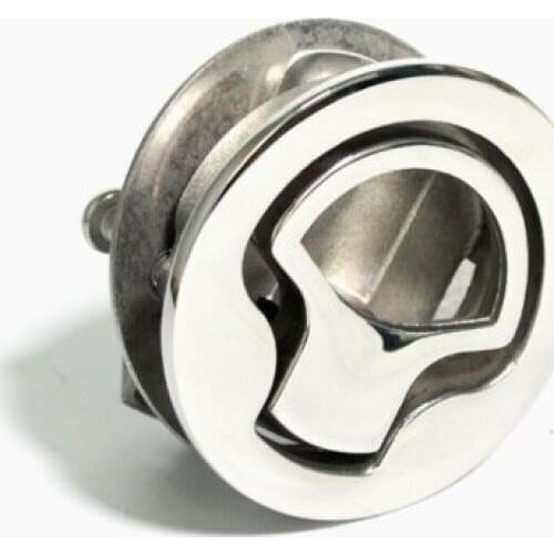 Marine Boat Yacht 316 Stainless Steel Round Deck Hatch Flush Pull Latch Lock 50mm 2 Inch