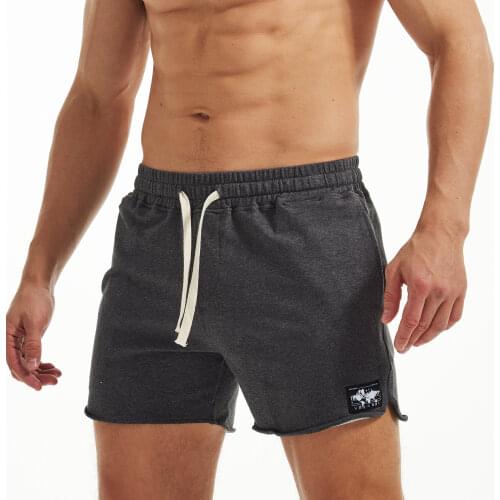 AIMPACT Mens Cotton Workout Sweat Shorts Bodybuilding Drawstring Running Athletic Shorts 5 Inch Inseam with Pockets AM2352