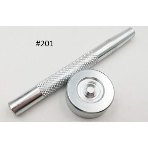 2Pcs Snap Button Leather Craft Tools Hole Punch Rivet Button Setter Die Base Working Tool Kit DIY Punching Holes 201