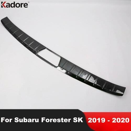 For Subaru Forester SK 2019 2020 Stainless Steel Rear Trunk Bumper Cover Trim Inner Tail Gate Door Sill Plate Guard Car Styling