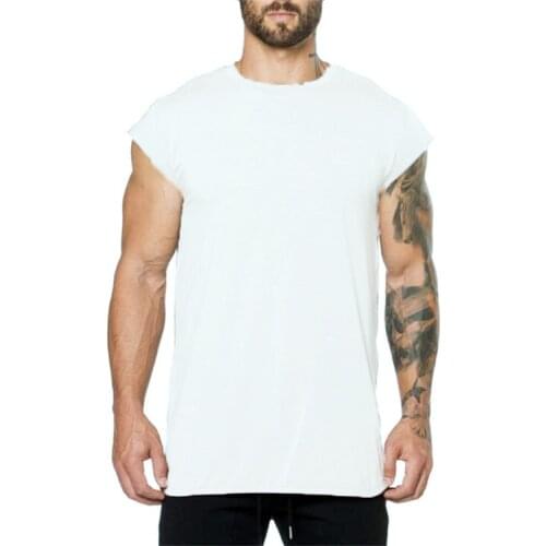 No.12 Cotton Gym Shirt Workout Training Tees Fitness Top Sports