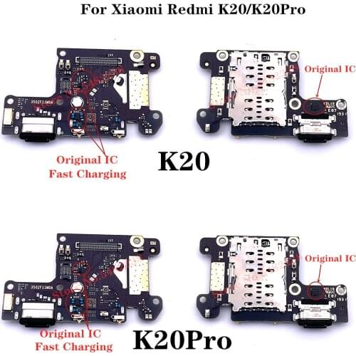 Original Charger Board For Xiaomi 9T Redmi K20 K20Pro Quick Charge USB Charging Port Dock Flex Cable With Microphone Connector