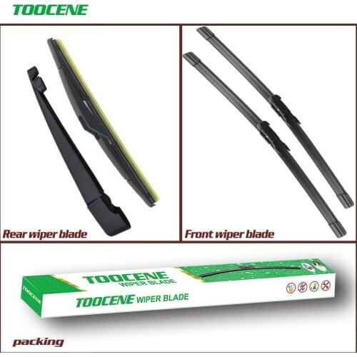 Front and rear Wiper Blades For Citroen C4 Hatchback 2004-2010 Window Windscreen Windshield Car Accessories 28+24 R+12