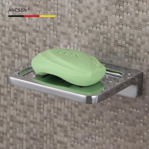 Bathroom Gadgets Wall Mounte zinc alloy Soap Dish Soap Box Drain Bathroom Shower Dish Storage Plate Tray silver/black/golden