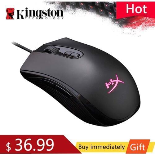 Kingston HyperX Pulsefire Core RGB Professional Gaming Mouse Pixart 3327 optical sensor DPI max 6200 Wired Mouse 100% Original