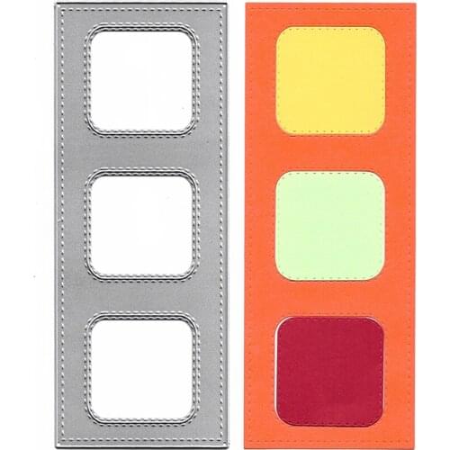 Frame Slimline Cutting Dies Scrapbooking Paper Embossing Folders for Card Making Craft Stencil Mold Punching Dies Knives