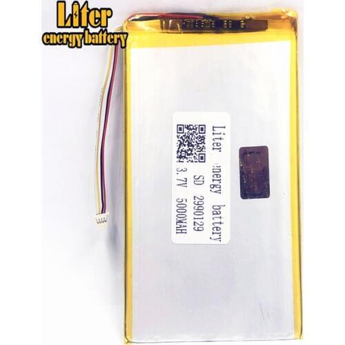 Plug 1.0-4P PC 3.7 V 2990129 3090130 5000mah Rechargeable 4000mah li-polymer battery