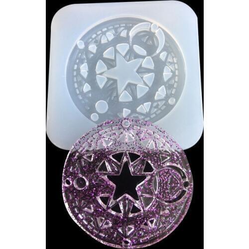 Variety Sakura Magic Circle Cartoon Silicone Resin Mold Cute Pendant Toy Moulds DIY Craft for Jewelry Making Decoration