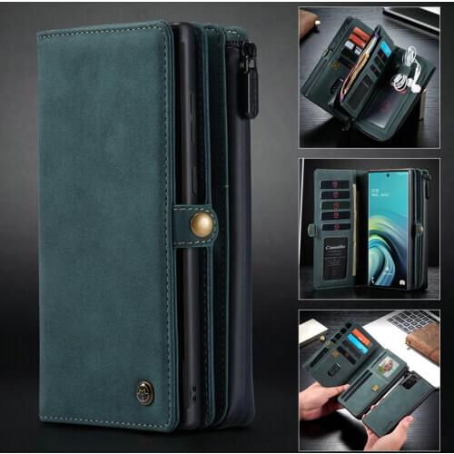 Detachable Flip Case For iPhone 7 8 Plus 11 Pro SE 2020 Multi-Functional Zipper Wallet Phone Case For iPhone 12 11 XR Xs Pro Max