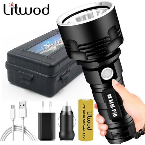 XHP70 Tactical Torch Super Powerful LED Flashlight L2 USB Rechargeable Linterna Waterproof Lamp Ultra Bright Lantern Camping