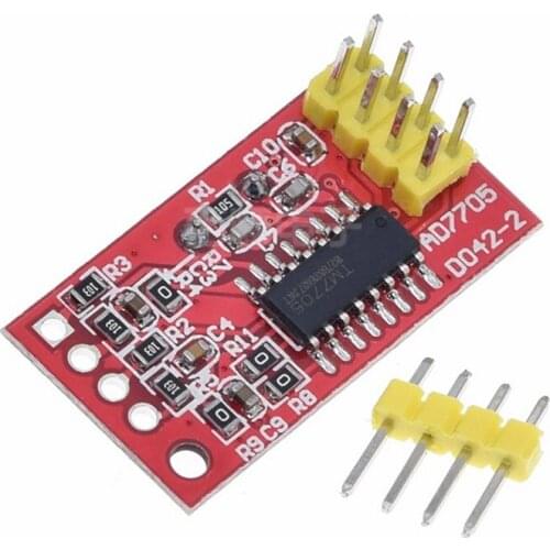 GREAT IT AD7705 Dual 16 bit ADC data acquisition module programmable input gain SPI interface