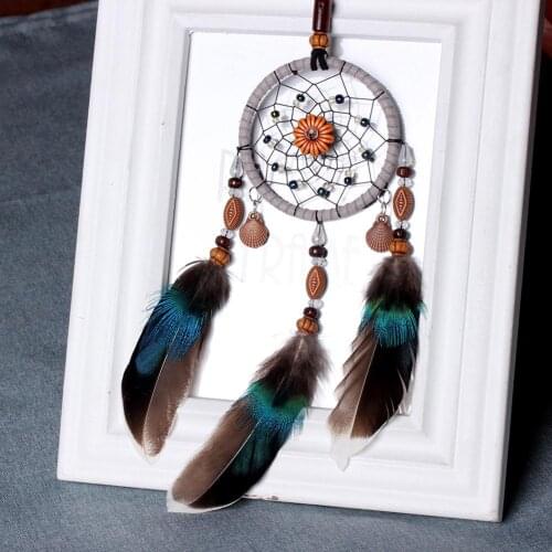 Vintage Dream Catcher Car Rear View Mirror Hanging Pendant Car Interior Accessories Auto Home Decor Lucky Car Ornaments
