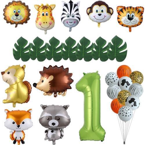 Animal Ballons Birthday Jungle Party Safari Party Jungle Theme Party Baloon Birthday Party Decorations Kids Birthday Balloons