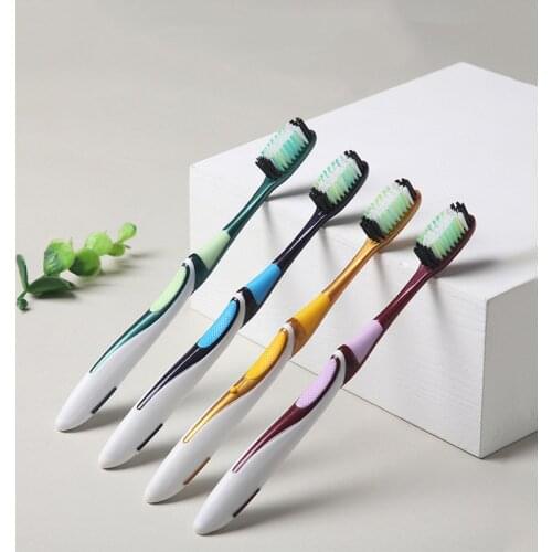 Hard Bristles Tooth Brush for Adult Remove Smoke Blots Coffee Stains Toothbrush Teeth Whitening Tool